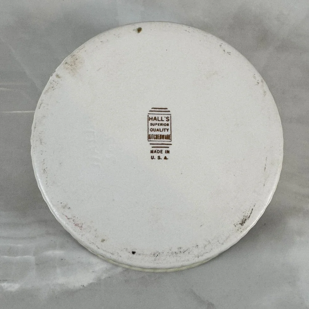 Hall 505‎ Orange Poppy Souffle Casserole Dish 7.75